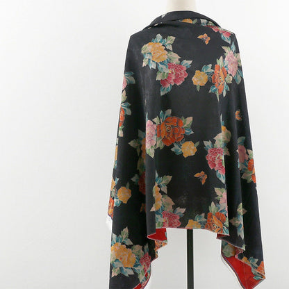 Floral Jacquard Rayon Fabric: 59"W Tea Silk, Costume & Decor