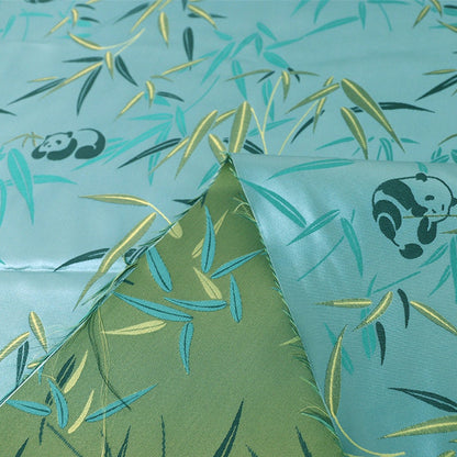 Tissu brocart de bambou Panda : Couture et ameublement de créateur, 150 cm de large