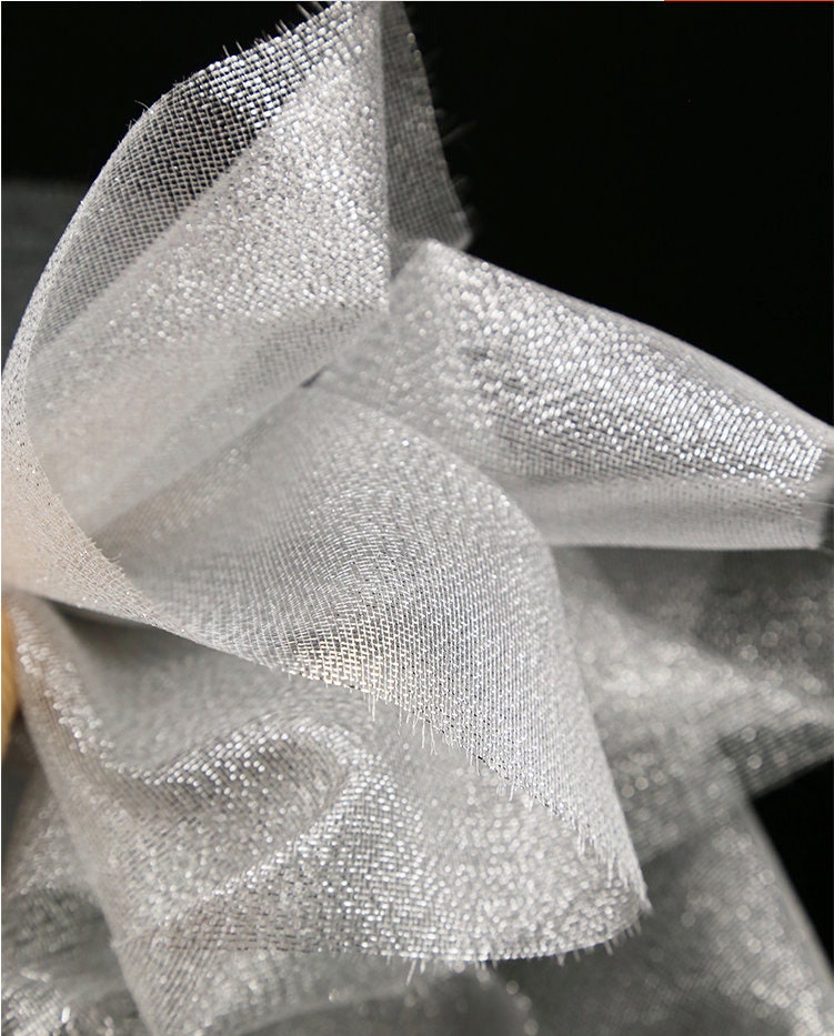 Gold & Silver Hard Mesh Fabric, Stiff Designer Fabric, DIY Doll Making