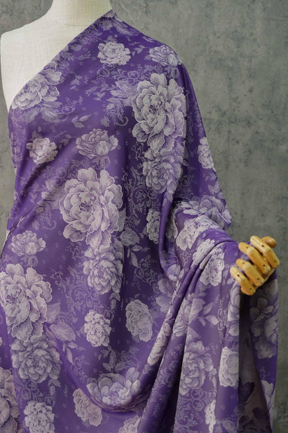 Tissu d'ameublement en satin de soie Peony Tea : 55 po de largeur, texture riche