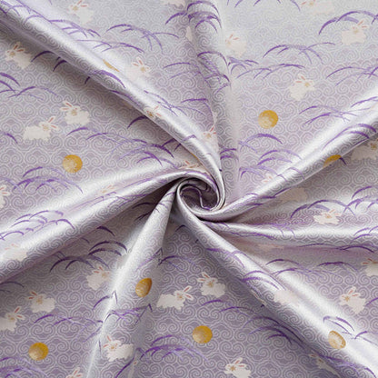 Luxury Jacquard Brocade lilac Fabric for Vest Sewing & Costumes, 59"Wide