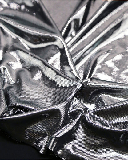 Metallic Gold Faux Leather Fabric: 4-Way Stretch, 56" Wide, Costume Decor
