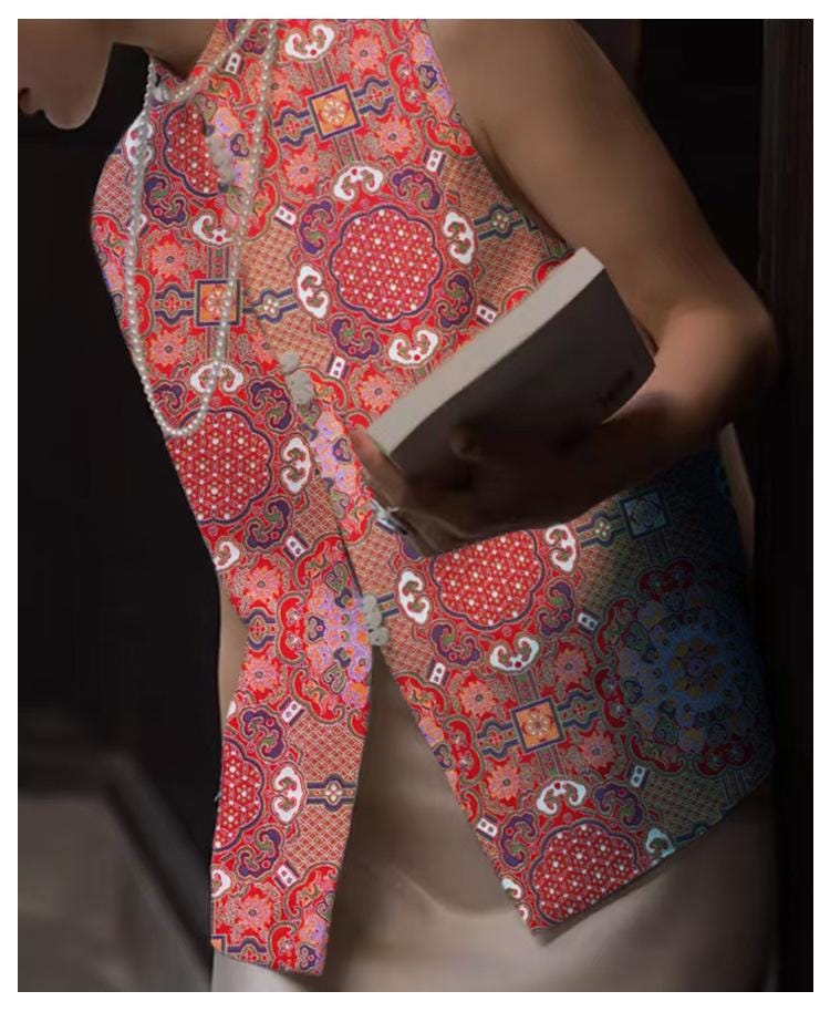 Auspicious Baoxiang Flower Brocade Fabric: Tibetan Robes & Shrines