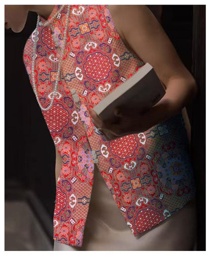 Auspicious Baoxiang Flower Brocade Fabric: Tibetan Robes & Shrines