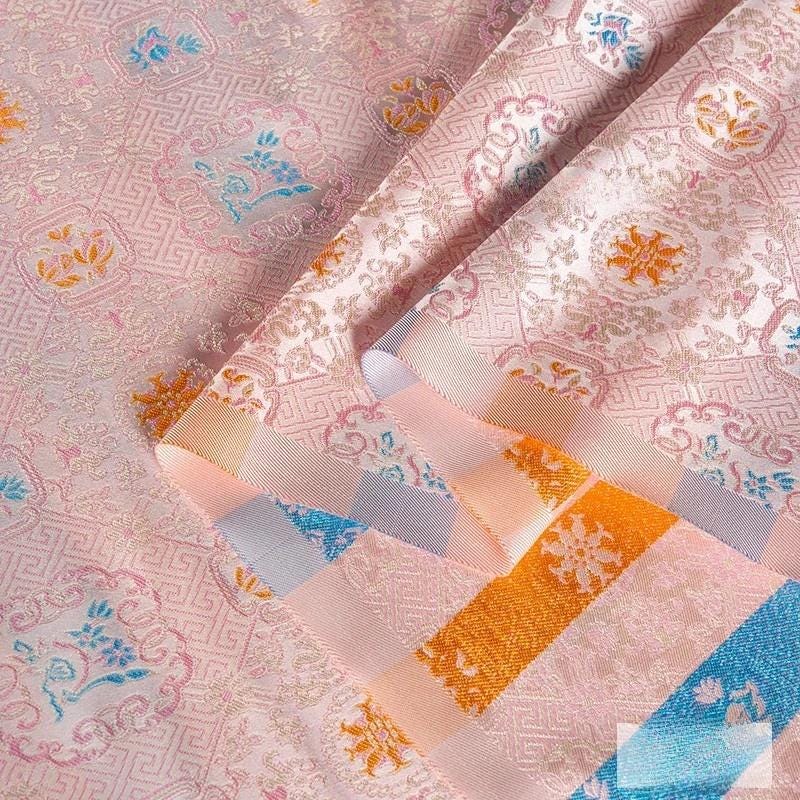Song Brocade Fabric: Bada Xifeng Silk Blend, Upholstery, Costume, Decor