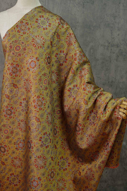 Tissu jacquard à fils d'or : tissu Dunhuang tissé et gaufré, 150 cm de large