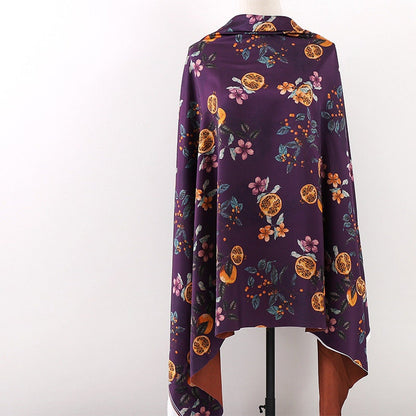 Tissu damassé en soie à motif floral : satin imprimé numérique de 150 cm de large