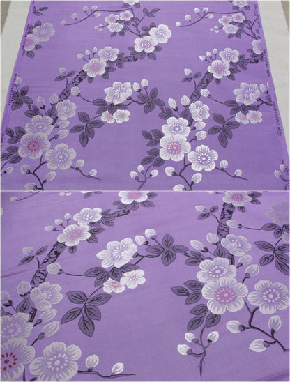 Plum Blossom Brocade Fabric: 29.5" Wide Silk Rayon Jacquard