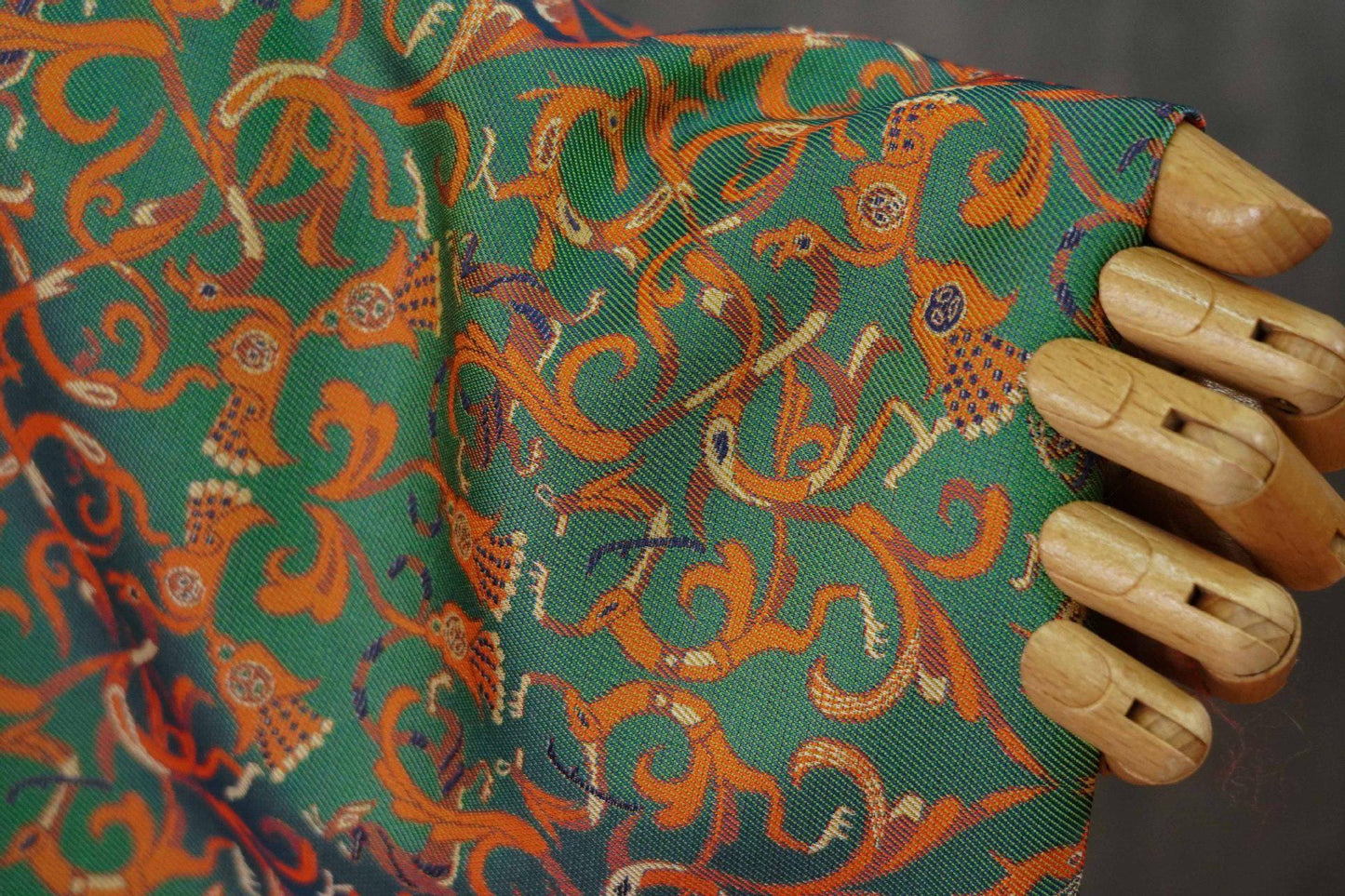 Reversible Jacquard Woven Fabric: 3D Ancient Pattern, 59" Wide