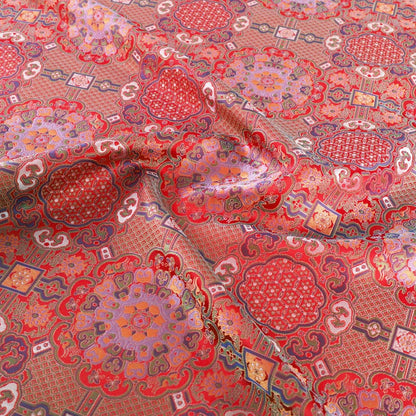 Auspicious Baoxiang Flower Brocade Fabric: Tibetan Robes & Shrines