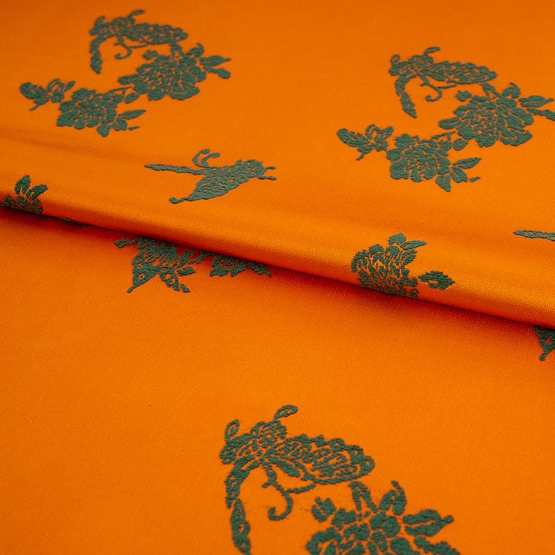 Traditional Chinese Classical Butterfly Jacquard Satin Fabric ��� Qipao & Hanfu Materi" Wide