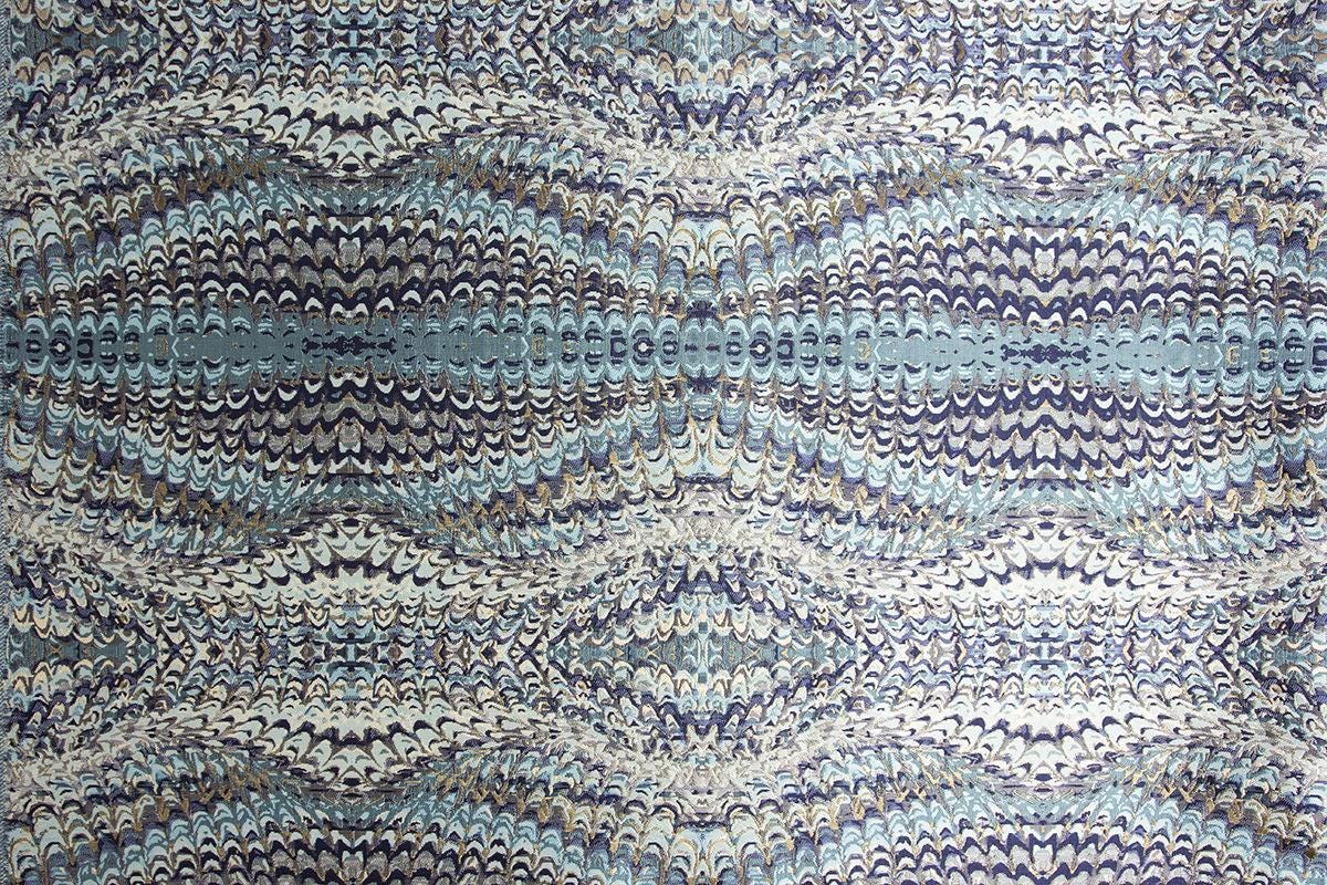 Feather Pattern Jacquard Fabric: 3D Texture Upholstery, 55" Wide