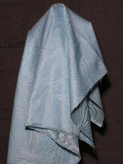 Embossed Jacquard Fabric: 3D Oil Painting Texture, 55'' Wide