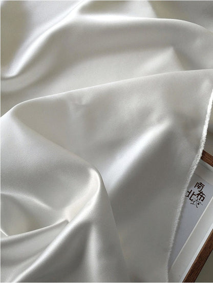 Shiny Bridal Satin Fabric: Heavy Wedding Gown Material, 59" Wide