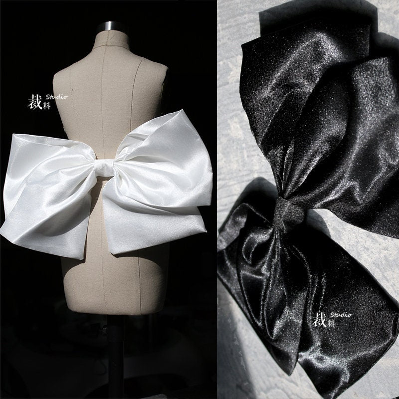 Organza Wedding Dress Sash: Big Bow, DIY Designer Accessory
