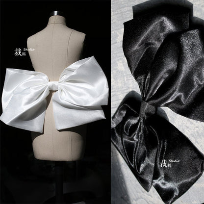 Organza Wedding Dress Sash: Big Bow, DIY Designer Accessory