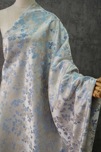 Butterfly Jacquard Fabric: 65"W Polyester Upholstery, Costume, Decor