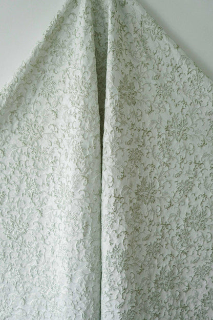 Floral Embossed Jacquard Fabric, 3D Textured Upholstery, 59" Wide