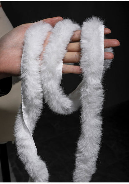 Faux Rabbit Fur Fabric Trim: 5.5cm Wide, DIY Crafts by the Yard
