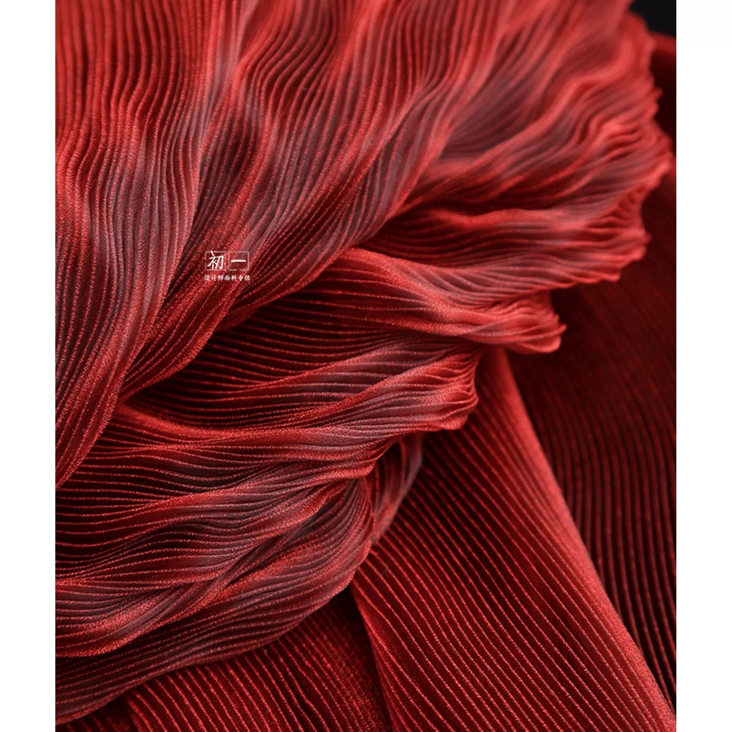 Pleated Hard Mesh Organza Fabric, 55" Wide, Stiff Texture