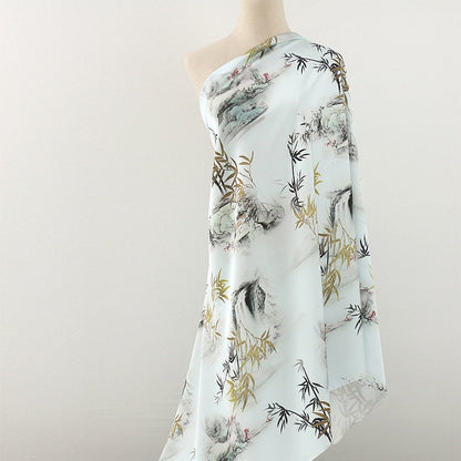 Double-Sided Satin Fabric: 59"W Digital Print for Sewing & Decor