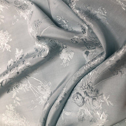 Tissu d'ameublement en rayonne jacquard satin damassé rose - Largeur 59 pouces
