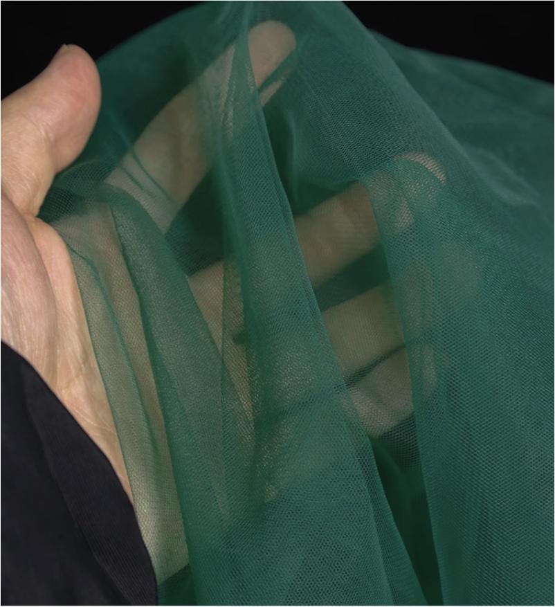 Green Sheer Gauze Mesh Fabric ��� Wedding & Party Decor, Drapi")