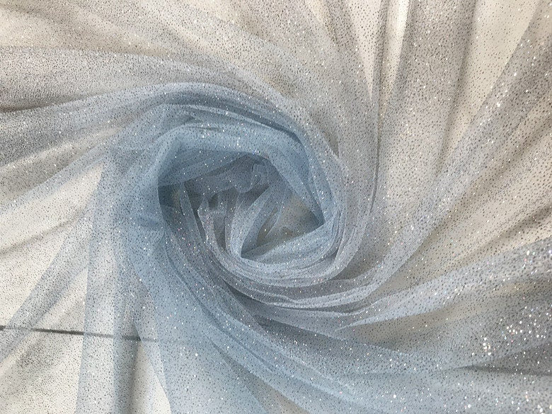 Glitter Galaxy Mesh Fabric, 5 Color Gradient, Wedding Veil, Costume Fabric, 59"W