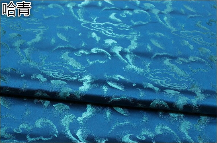 Cloud Brocade Fabric: Silk Rayon Jacquard, Costume Dress Material