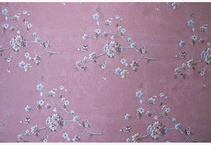 Tissu jacquard à motif floral : 145 cm de large, pour l’ameublement et la confection de costumes