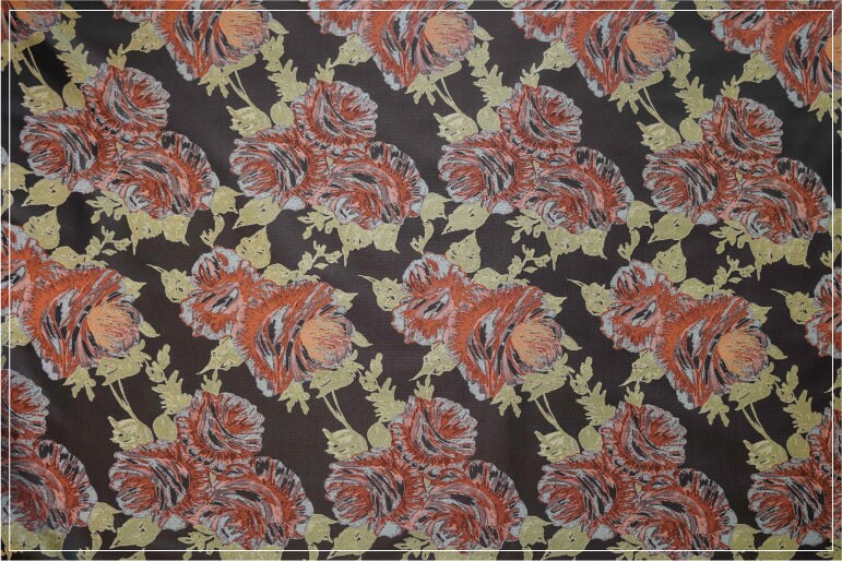 Floral Jacquard Woven Fabric: Upholstery, Costume, & Decor (59"W)