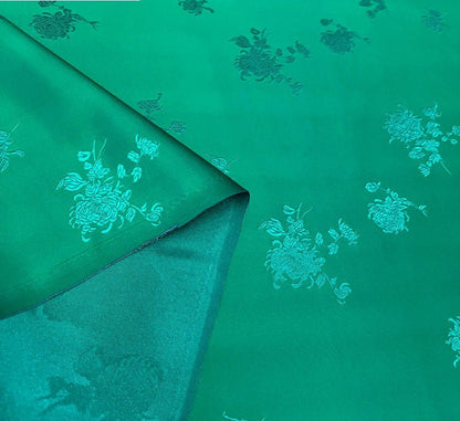 Chrysanthemum Tapestry Brocade Fabric: 29.5" Wide Silk Rayon Cheongsam Sewing