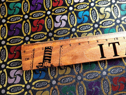 Windmill Flower Brocade Fabric: Chinese Silk Blend, 29.5" Wide