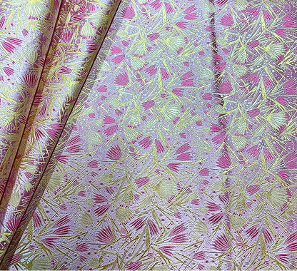 Gold Damask Brocade Fabric: 59"W Rayon Chinese Fabric