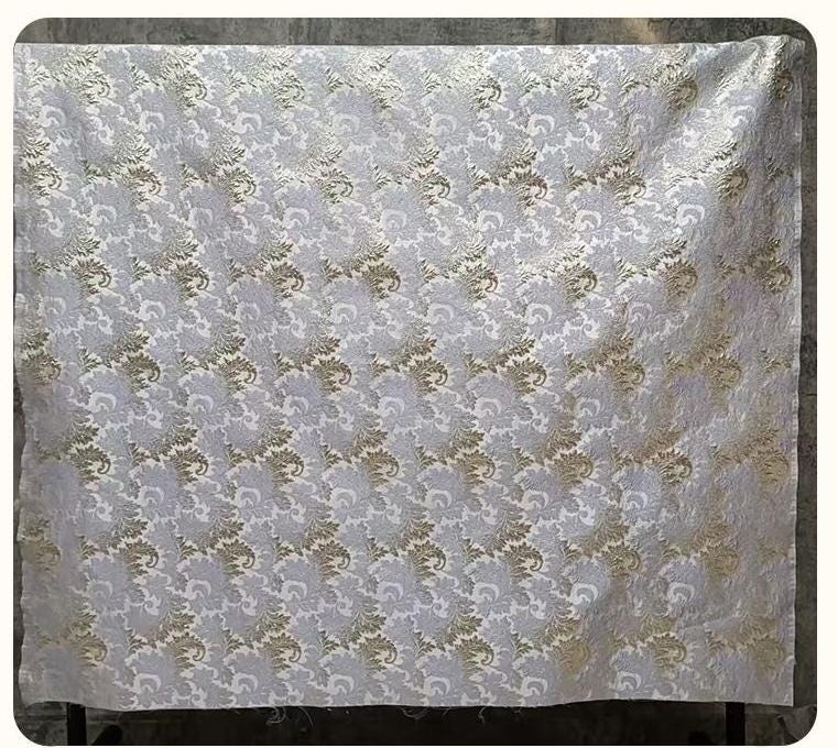 Tissu jacquard gaufré 3D, largeur 58 pouces