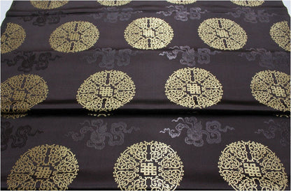 Chinese Brocade Fabric: Mongolian Gown Style, 29.5"W