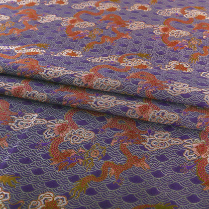 Dragon Brocade Fabric: 55" Wide Rayon Blend for Cheongsam