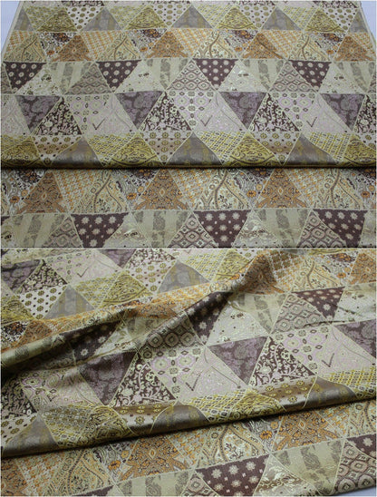 Tissu patchwork brocart : jacquard damassé en soie et rayonne, tissu pour costumes, décoration intérieure, au mètre