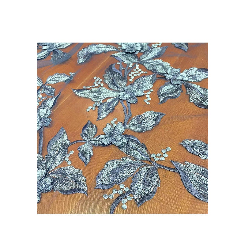 Floral Organza Jacquard Fabric: Gold Thread Dressmaking Material, 57" Wide