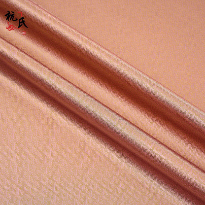 Tissu Nishijin Ori : Brocart de mariage japonais à petit jacquard à grille (29,5 pouces de large)