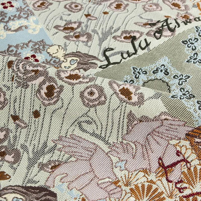 Floral Jacquard Fabric: 3D Texture Quilting Pattern, 55" Wide