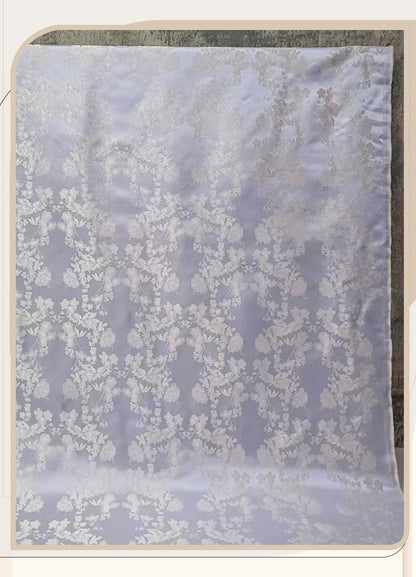Lilac Floral Brocade Fabric ��� Vintage Jacqua" Wide