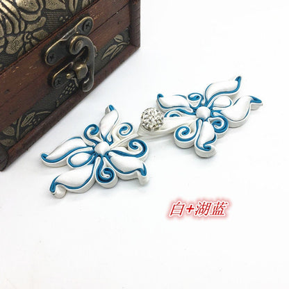 Handmade Butterfly Satin Cheongsam Buttons: Chinese Knot Fastener