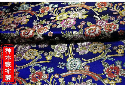 Peony Brocade Fabric: Silk Rayon Blend, Floral Upholstery & Costume