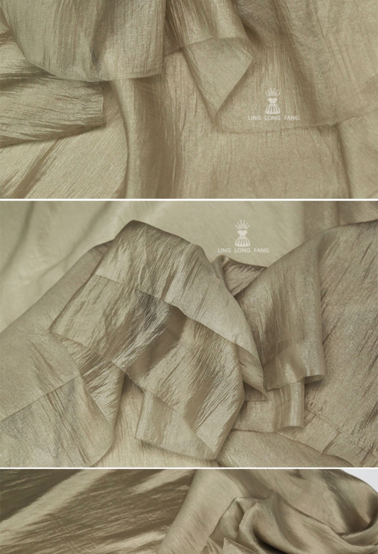 Shiny Glazed Rayon Blend Fabric: Lightweight Pearlescent Material, 59" Wide
