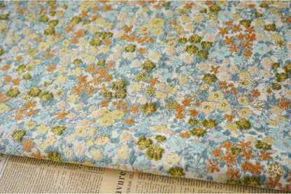 Tissu jacquard à motif floral : tissu 3D design, 165 cm de large, vendu au mètre