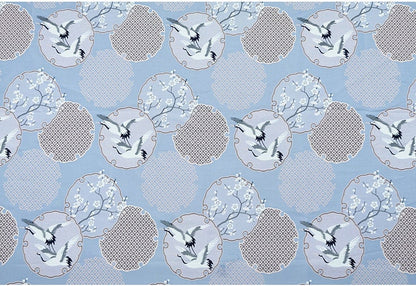 Crane & Plum Blossom Jacquard Fabric: Cheongsam Qipao Sewing Material