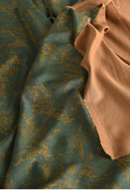 Tissu satin de coton bleu pierre : largeur 140 cm, pour rideaux et ameublement