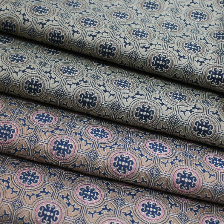Song Brocade Fabric: 55"W Silk Rayon Blend, Chinese Element