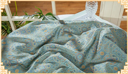 Tissu brocart de soie Song Dunhuang 59" : Robe et cheongsam tibétains